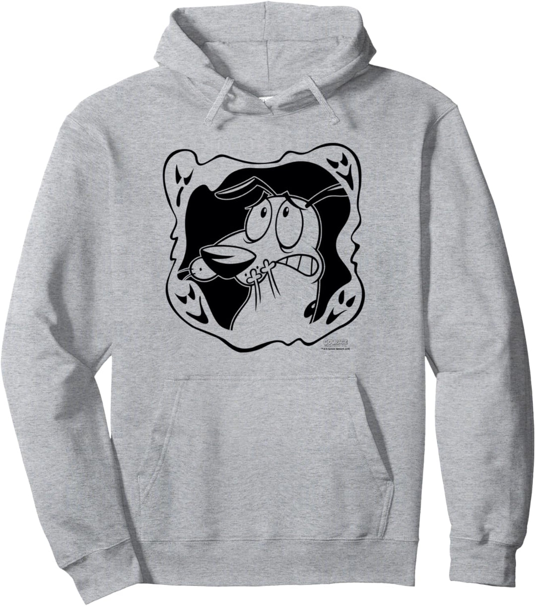 Courage the Cowardly Dog Ghost Frame Pullover Hoodie