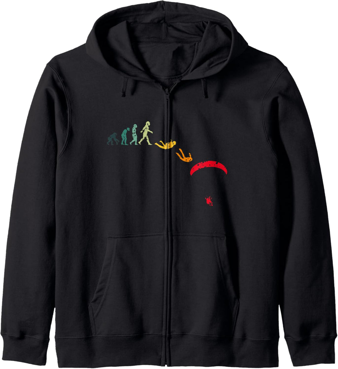 Buntes Skydive Fallschirmsprung Evolution Kapuzenjacke