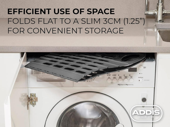 Addis Wäschekorb, faltbar, flach, leicht zu verstauen, Dunkelgrau, 38 L 35 l Dunkelgrau Einzeln, 35