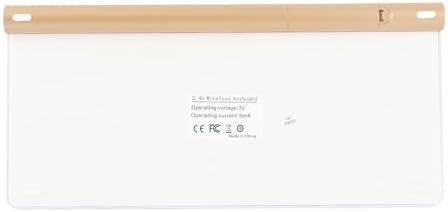 Bewinner 78 Tasten 2,4 G Kabelloses Tastatur-Maus-Set, USB-dünn Geätzte Tastenkappen Ergonomie Stumm