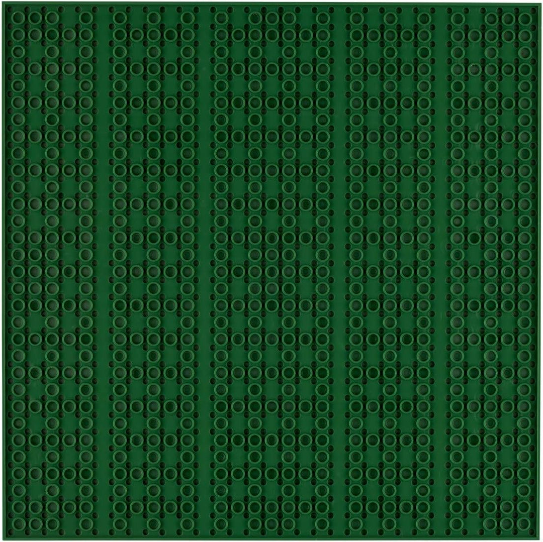 OPEN BRICKS Bauplatte, 32x32 (25,5 x 25,5 cm), Olivgrün/Olive Green, 1 Stück, Kompatibel mit Allen f