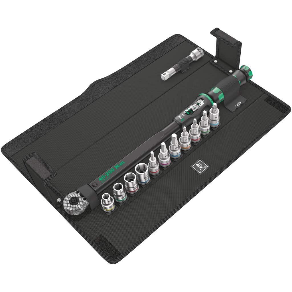 Wera 05075680001 Click-Torque C 3 Set 1 Drehmomentschlüsselsatz, Schwarz, 13-Teilig Click-Torque C 3