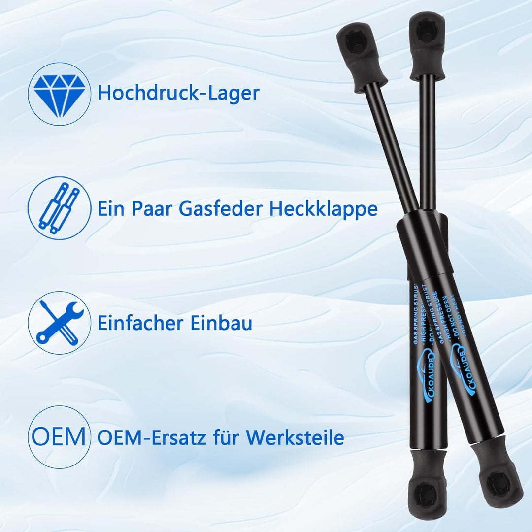 2Pcs Gasfeder Heckklappendämpfer für Mercedes-Benz CLK (C208)/(A208) Kofferraum Gasdruckdämpfer Repl