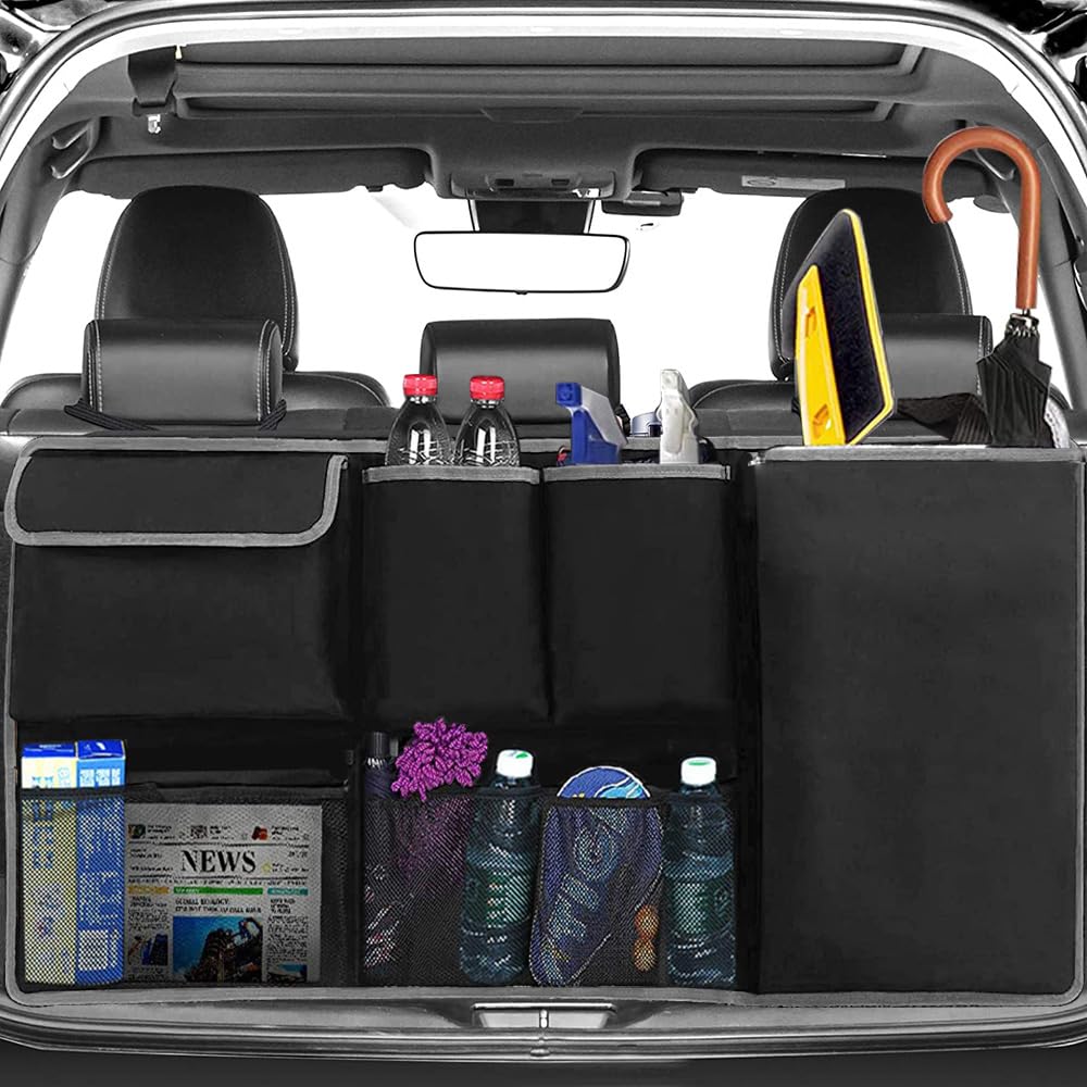 MEISHANG Auto Kofferraum Organizer, Aufbewahrungstasche, Kofferraumtasche, Autoorganisator, Autositz