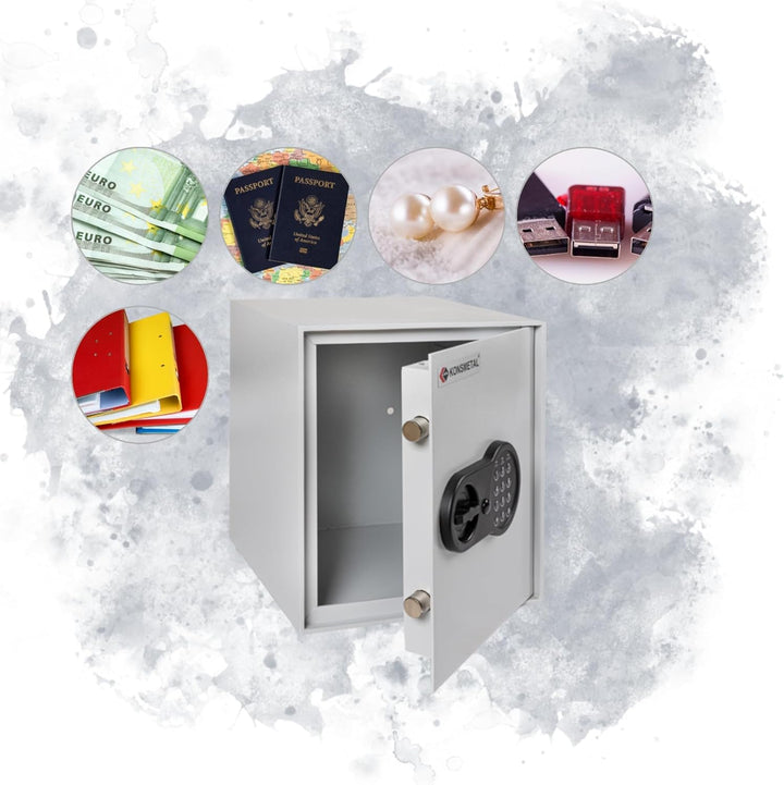 Konsmetall - Tresor für Zuhause Kolibri 2.0 16 T, Safe Tresor Elektronisch, Möbeltresor 15,3 x 24,6