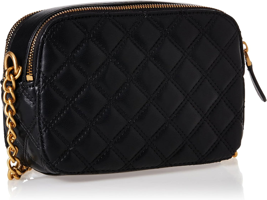 GUESS Damen Giully Kameratasche Umhängetasche, Kamera Schwarz, Schwarz