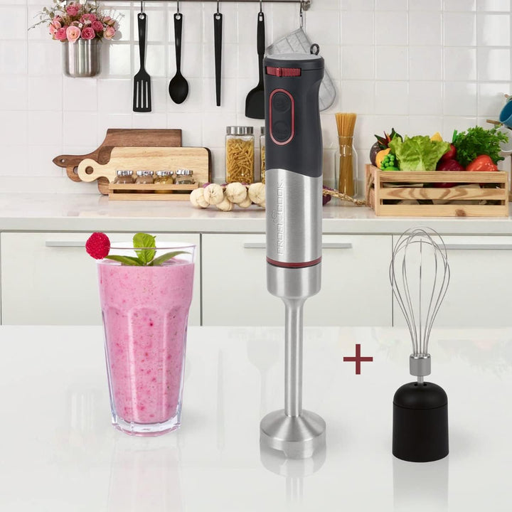 ProfiCook Stabmixer/Pürierstab/Handmixer | 2in1- Set | Edelstahl-Schneebesen | ideal für Smoothies/C