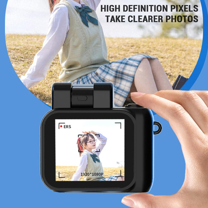 Digitalkamera, HD 1080p Kids Camera, Auto -Loop - OTG Daumenkamera, Tragbare Wiederaufladbare Kleine