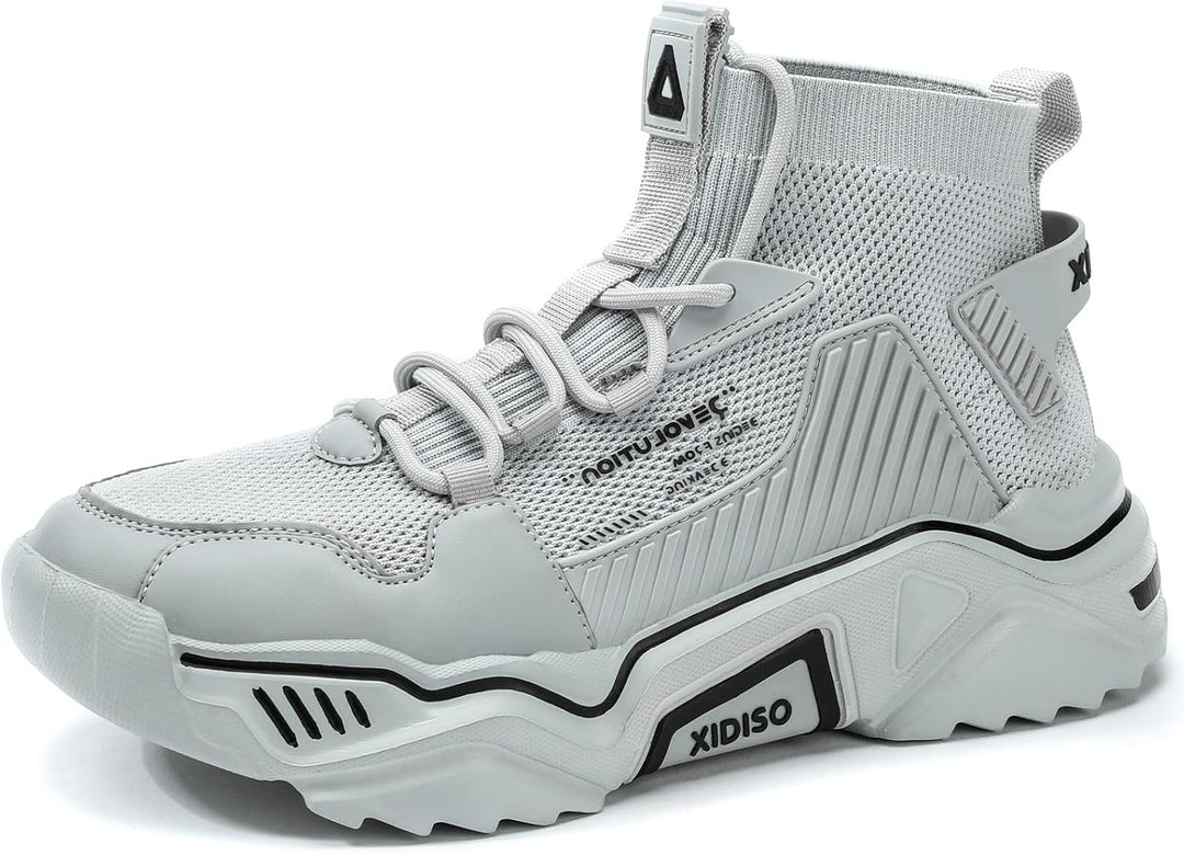 FUSHITON Herren Sportschuhe Turnschuhe Gym Leicht Hohe Schuhe Outdoor Fitnessschuhe Freizeitschuhe S