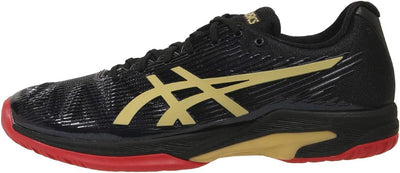 ASICS Herren Solution Speed FF LE Allcourtschuh Schwarz, Gold Tennisschuhe, Noir/or, 39,5 EU