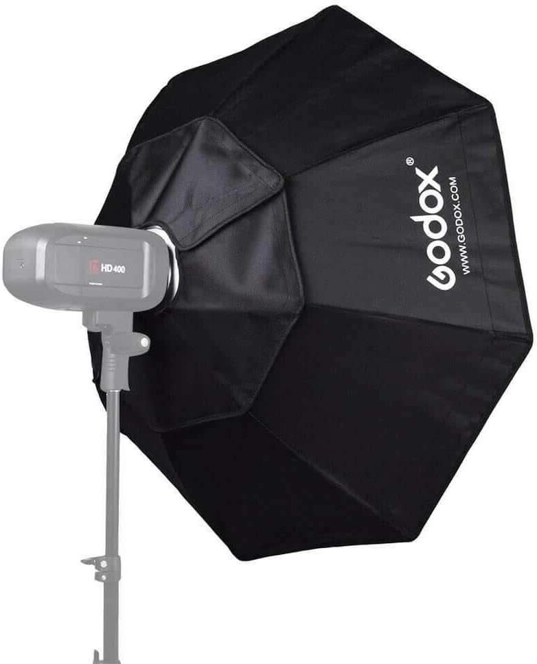 Godox Octa – Soft Box (Grau, Aluminum Ring Adapter, 120 cm)