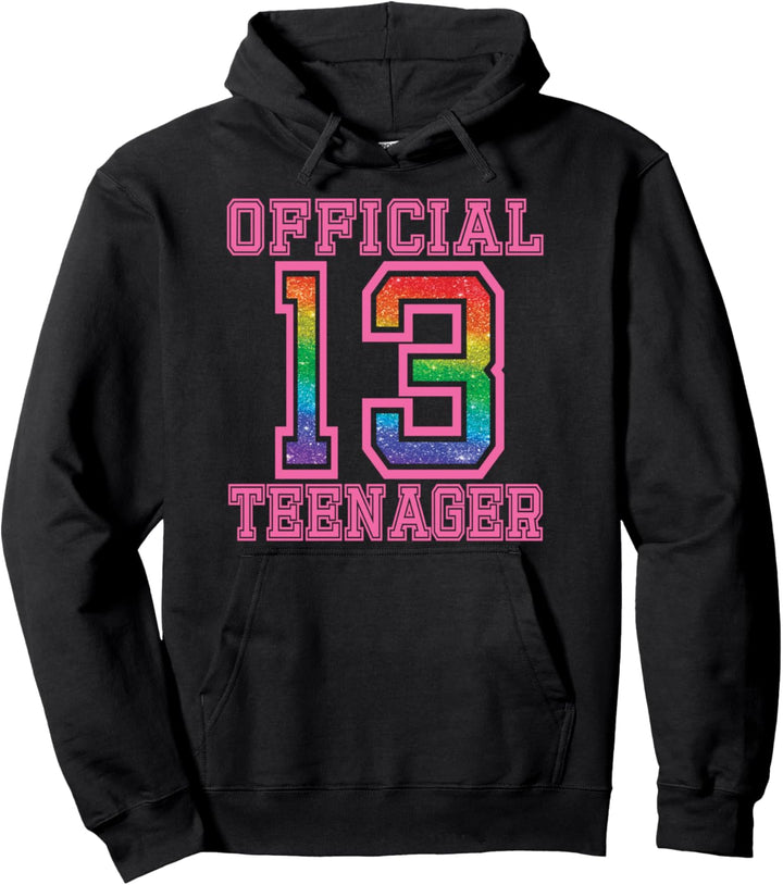 13. Geburtstag, Für Mädchen, Official Teenager, 13 Jahre Alt Pullover Hoodie