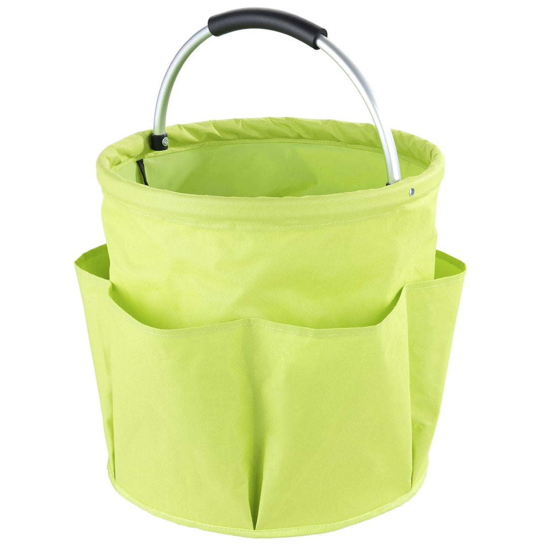 Maximex Garten Caddy XL grün - Faltbarer Gartenkorb mit gepolstertem Komfort-Griff, Polyester, 35 x