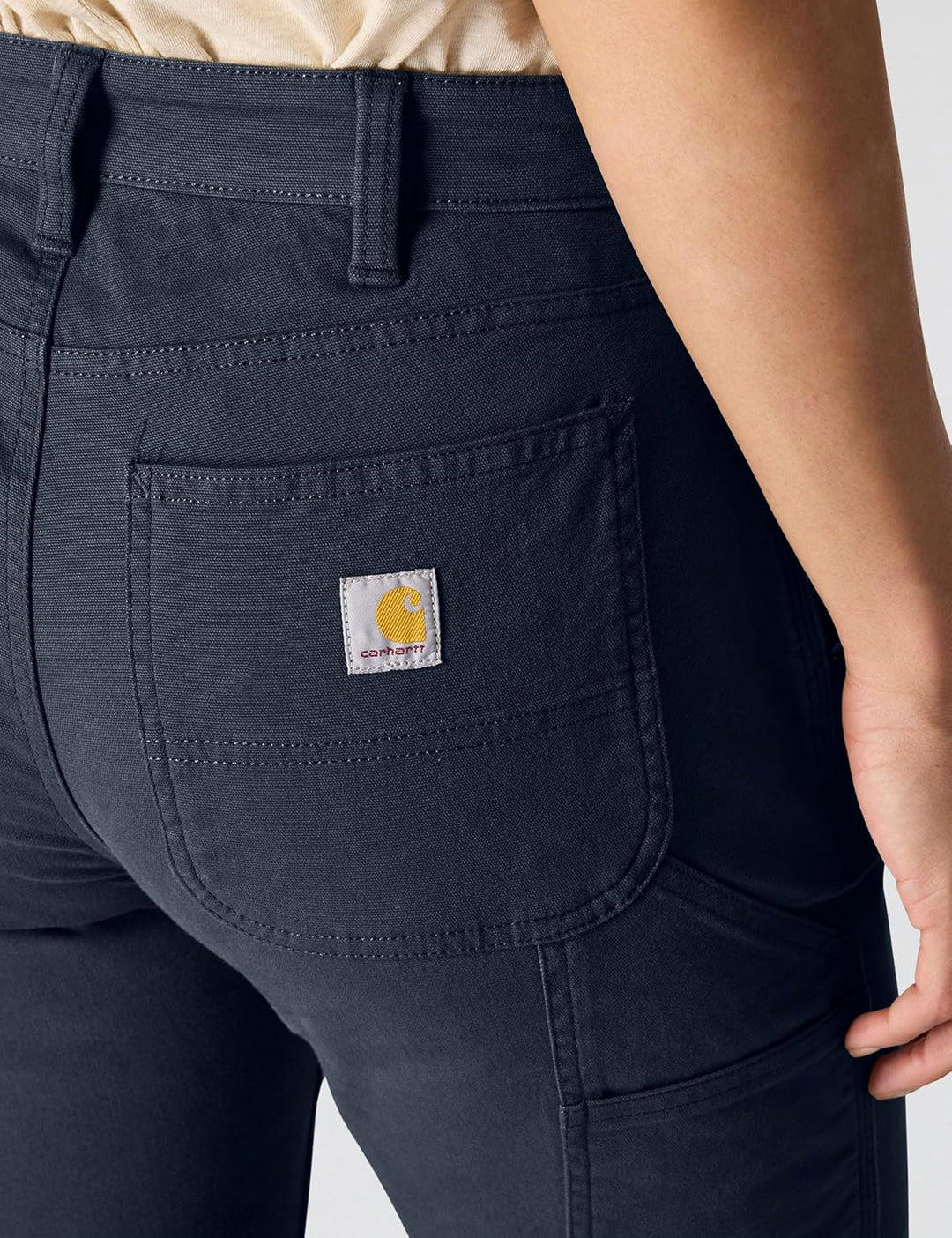 Carhartt Damen The Essential Canvas Pant Arbeitshose 44 Marineblau/Mosaikfliese, 44 Marineblau/Mosai
