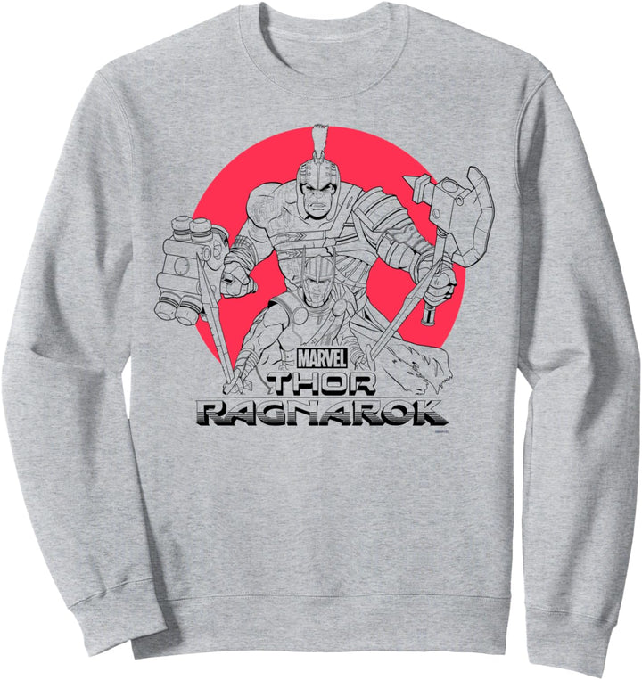 Marvel Thor: Ragnarok Hulk And Thor Action Pose Sweatshirt