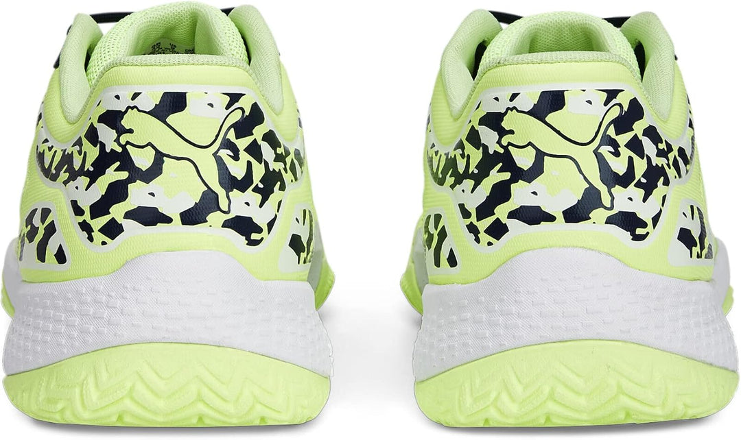 PUMA Herren Solarcourt RCT Fussballschuh 40 EU Fast Yellow Puma Navy Puma White, 40 EU Fast Yellow P