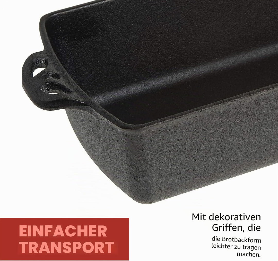 Camp Chef Home Seasoned Brotform aus Gusseisen 1 Schwarz, 1 Schwarz