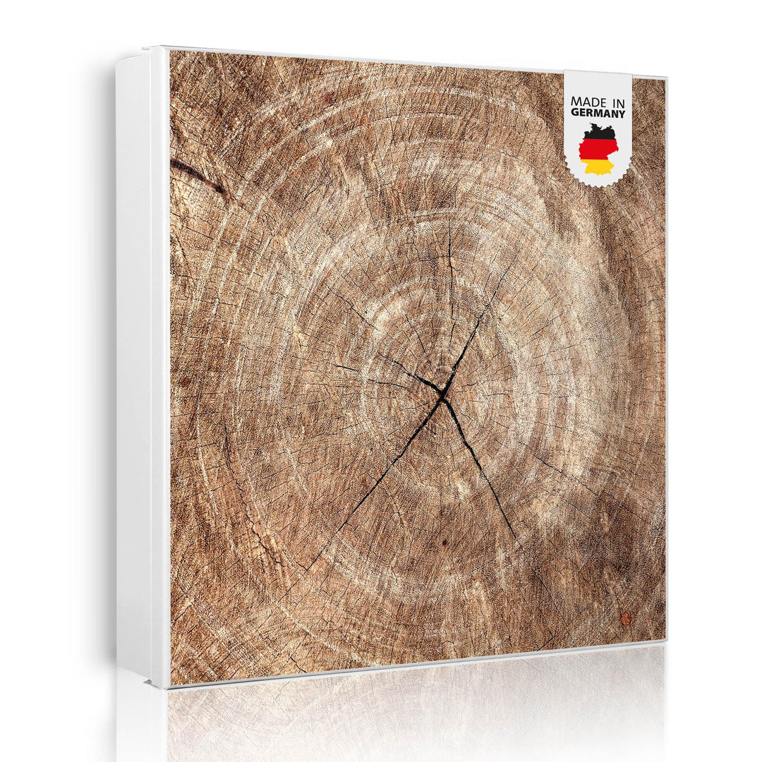 banjado Grosser Schlüsselkasten Glas - Schlüsselbox 30x30cm mit 50 Haken - Schlüsselkasten modern fü