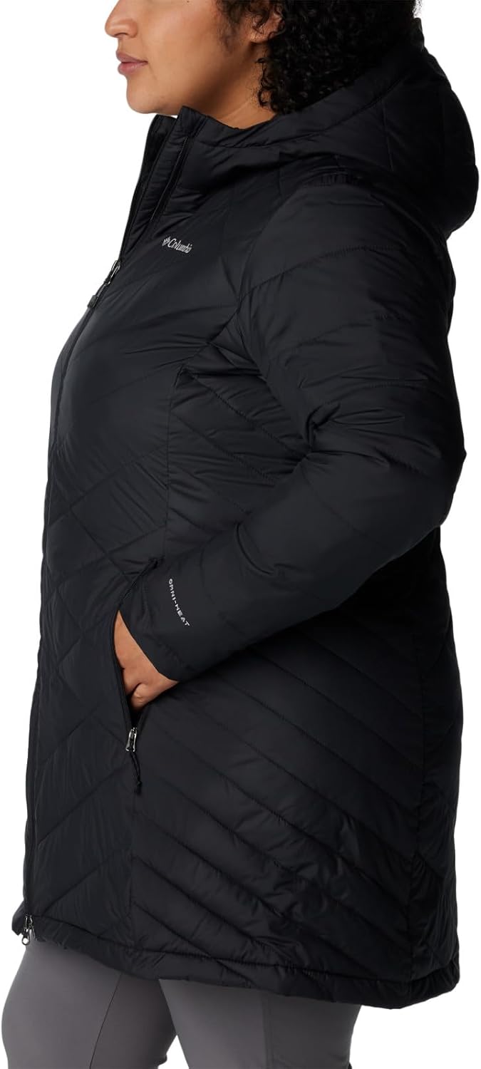 Columbia Damen Heavenly Long Hdd Jacke Heavenly Long Hooded Jacket (1er Pack) XS Schwarz, XS Schwarz