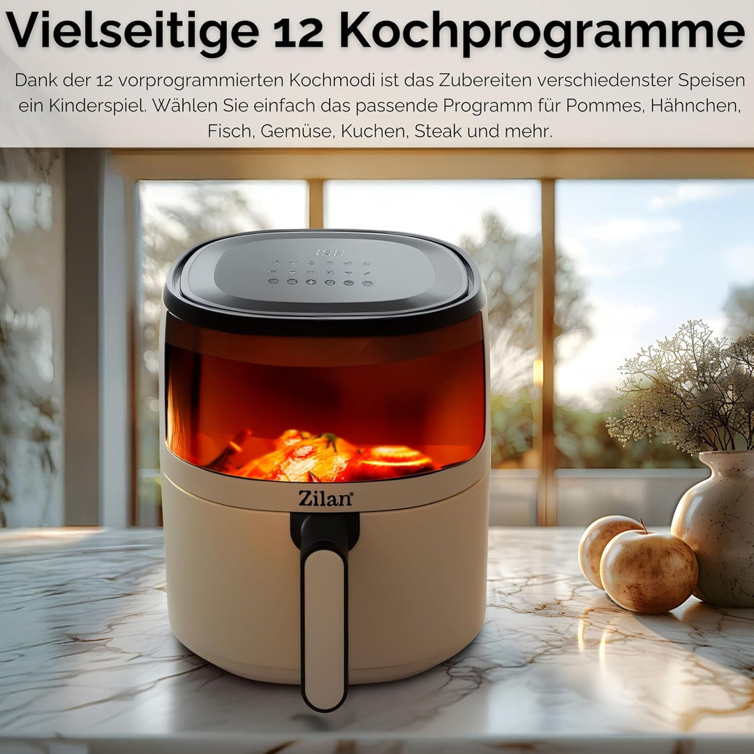 Heissluftfritteuse 5 Liter Heissluft-Frittieren Mini Backofen Heissluftfritteuse - Grillen Backen Dö
