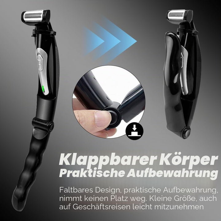 Rückenrasierer Herren Elektrisch, HOVCEH Multifunktionell Rücken Rasierer mit Verlängerter Griff, Na
