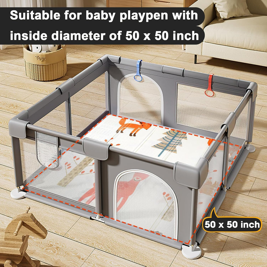 Krabbelmatte Baby Faltbar Spielmatte Baby Faltbar Kindermatte Doppelseitig XPE Matte, Wasserdicht ru