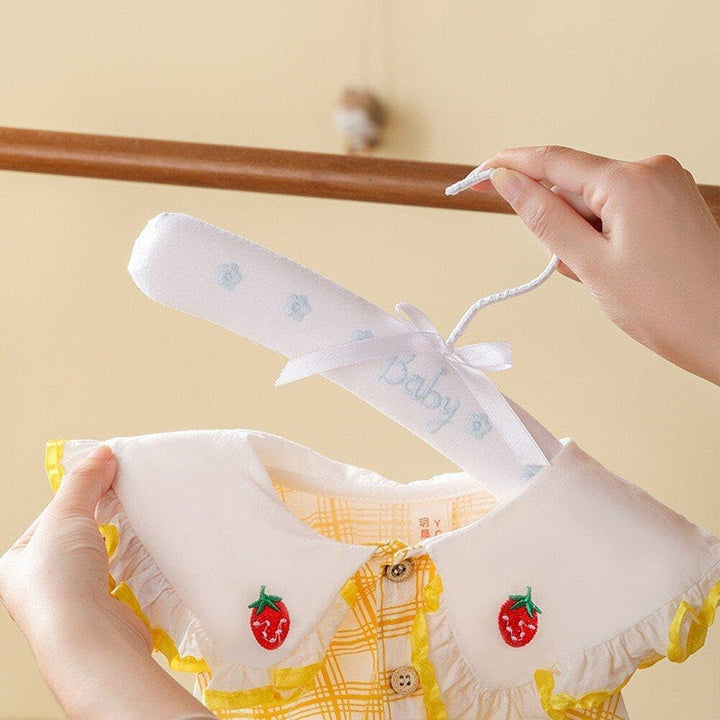 3 Stück Gepolsterte Baby-kleiderbügel, Kinder-kleiderbügel, Schwamm-kleiderbügel, Einfacher Natürlic