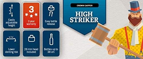 Brewferm High Striker Kronenverkorker-26 m, rot, 55.5x22.5x17.3