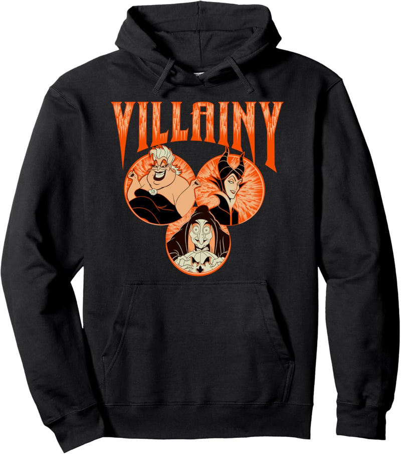 Disney Villains Ursula Maleficent Evil Queen Villainy Pullover Hoodie