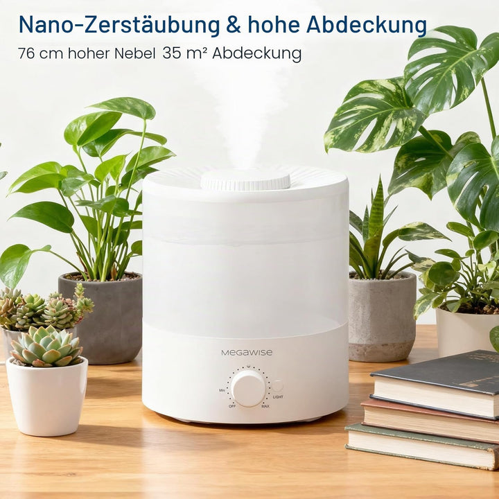 H1-XIT 2 Stück 2L Cool Mist Luftbefeuchter, Top Refill, Nano Fine Mist Out Put, kein Auslaufen für B