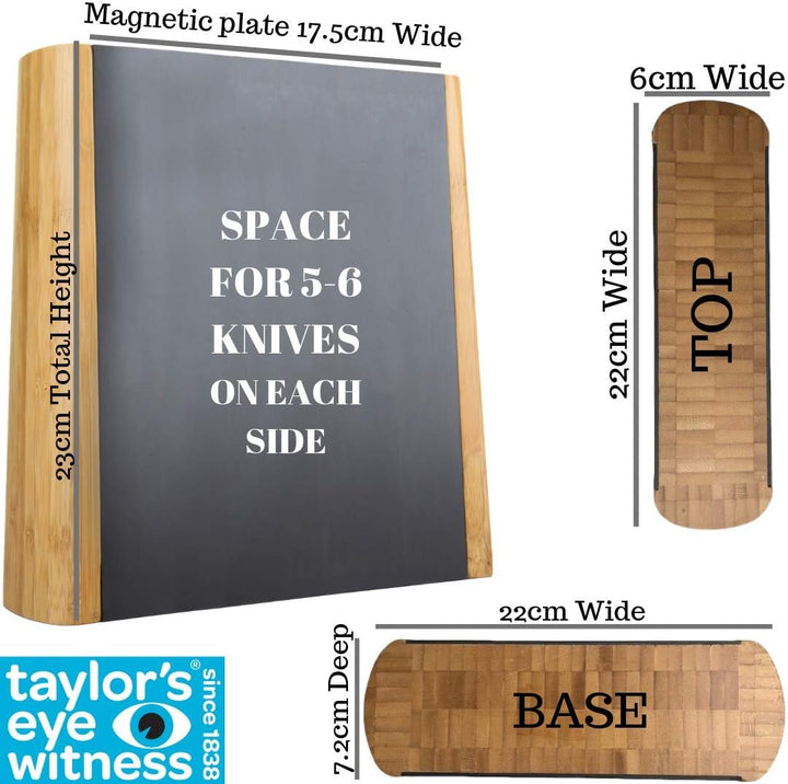 Taylors Eye Witness Double Sided Magnetic Knife Block, Doppelseitiger magnetischer Messerblock Profe