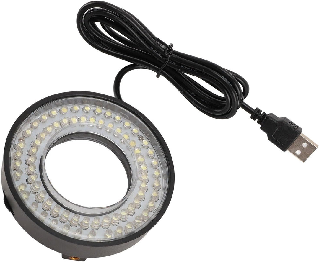 Mikroskop LED Ringlicht, 72 LEDs, 6500 K–7500 K, Verstellbare Beleuchtung, USB 5 V, Mikroskop Licht