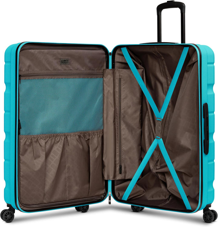 Franky Munich 4.0 Koffer gross | Hartschalen Trolley mit 4 Rollen, Kreuzpackgurt, arretierbarer Grif