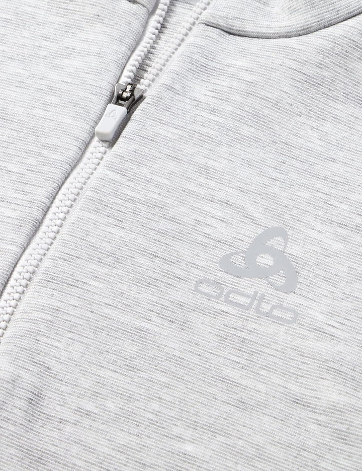 Odlo Kids Langarm Shirt mit halben Reissverschluss Berra 104 Grey Melange, 104 Grey Melange