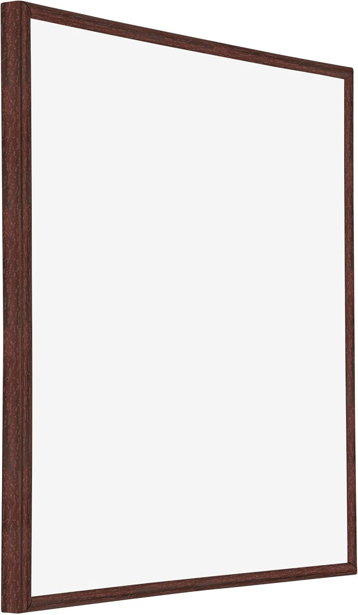 yd. Your Decoration - Bilderrahmen 25x25 cm - Braun - Bilderrahmen aus Kunststoff mit Antireflex Kun