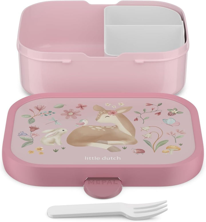 Mepal - Brotdose Kinder Campus Little Dutch - Bento Box Kinder - Brotdose Kinder mit Fächern & Gabel