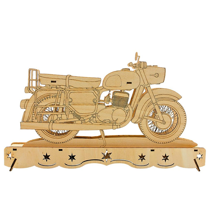 Ostalgie Moped Schwippbogen, DDR - Motorrad Schwibbogen, Lichterbogen Ostalgie, Schwibbogen DDR-Fahr