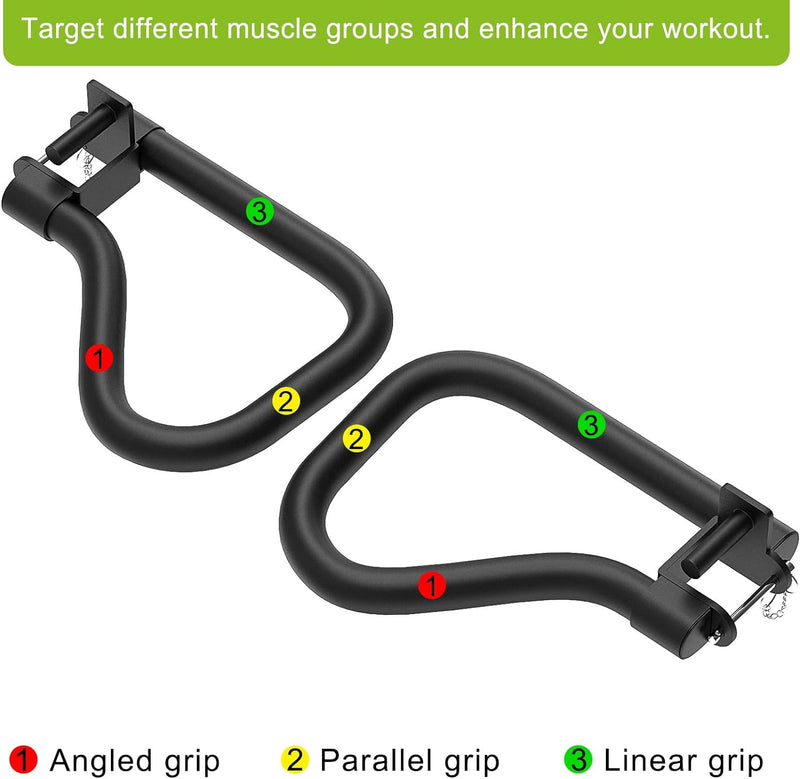 SELEWARE Solide Dip Bar Aufsatz für 5,1 x 5,1 cm mit 2,5 cm Loch Power Cage Squat Rack, Set mit 2 Di