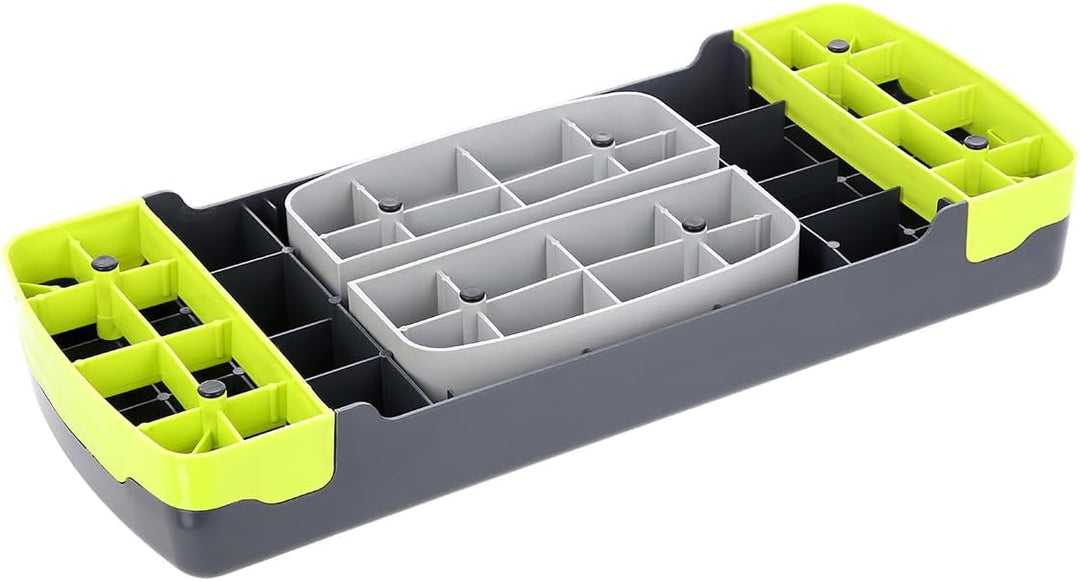 HMS Steppbrett Crossfit Fitness Stepper 3-Stufen Stepper Step-Bench - Grün-grau - AS002 - Länge 67 c