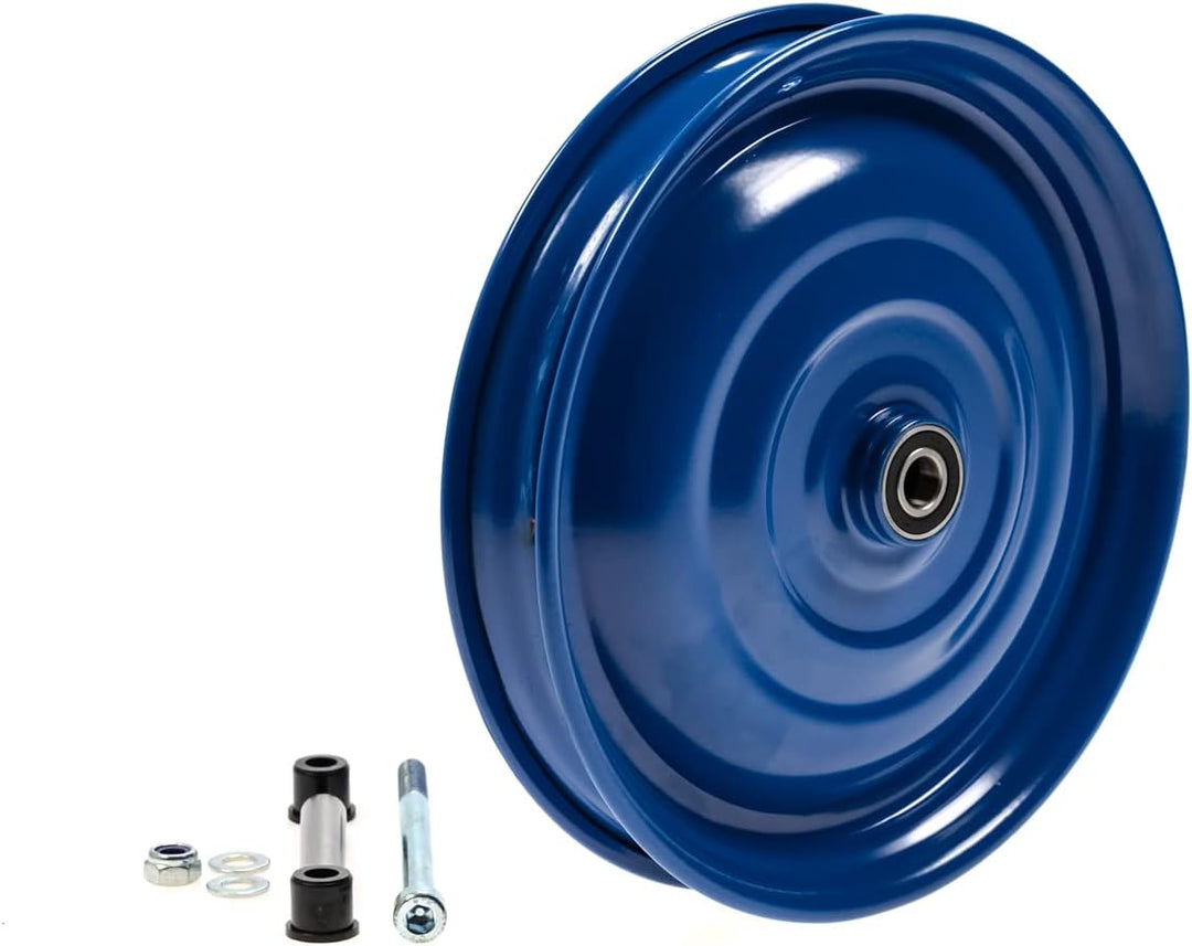 4 Stück Scheibenrad Anhänger Handwagen Laufrad Rad Felge 12 1/2 Zoll Klaufix DDR Seifenkiste Blau