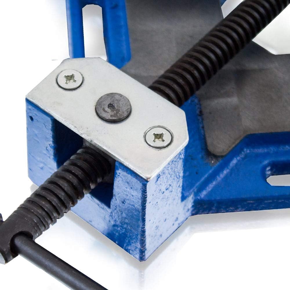 BITUXX® Präzisions Winkelschraubstock 100mm Winkelspanner Gehrungszwinge Schweisswinkel Industriesch