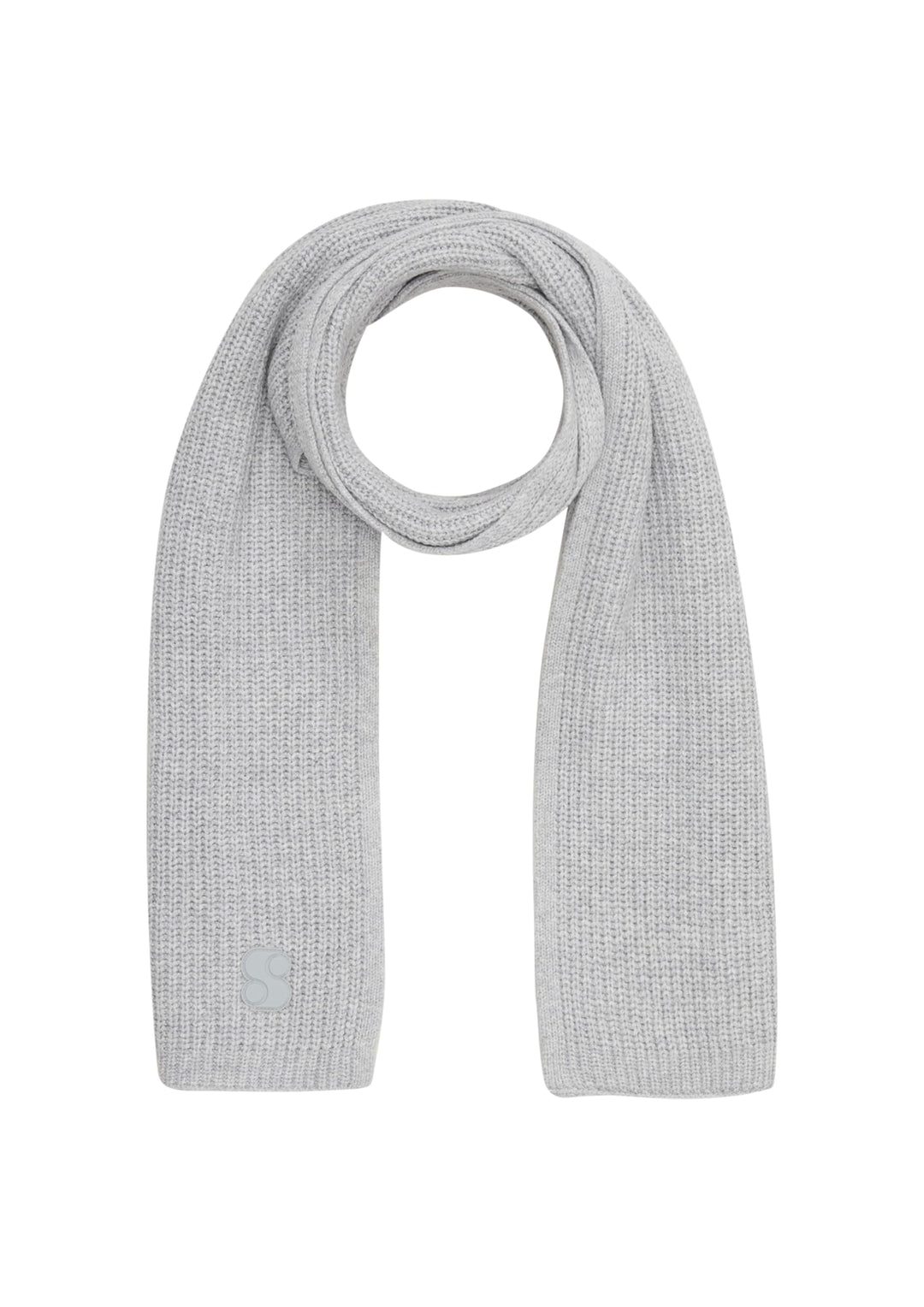 s.Oliver Damen Strickschal aus Wollmix Einheitsgrösse grau 9400, Einheitsgrösse grau 9400