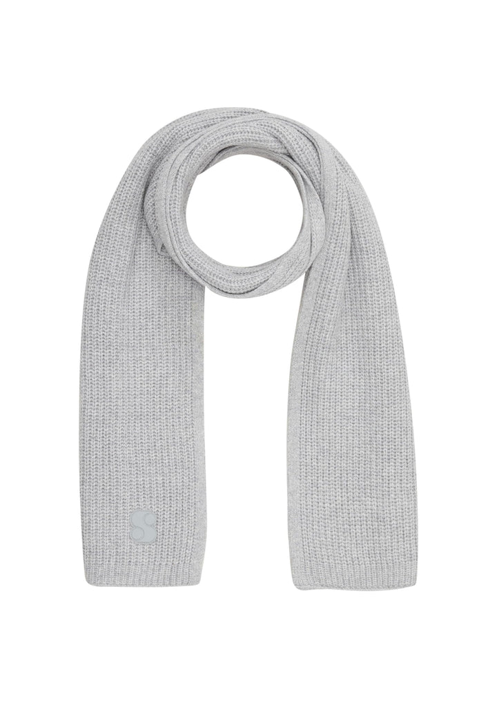 s.Oliver Damen Strickschal aus Wollmix Einheitsgrösse grau 9400, Einheitsgrösse grau 9400