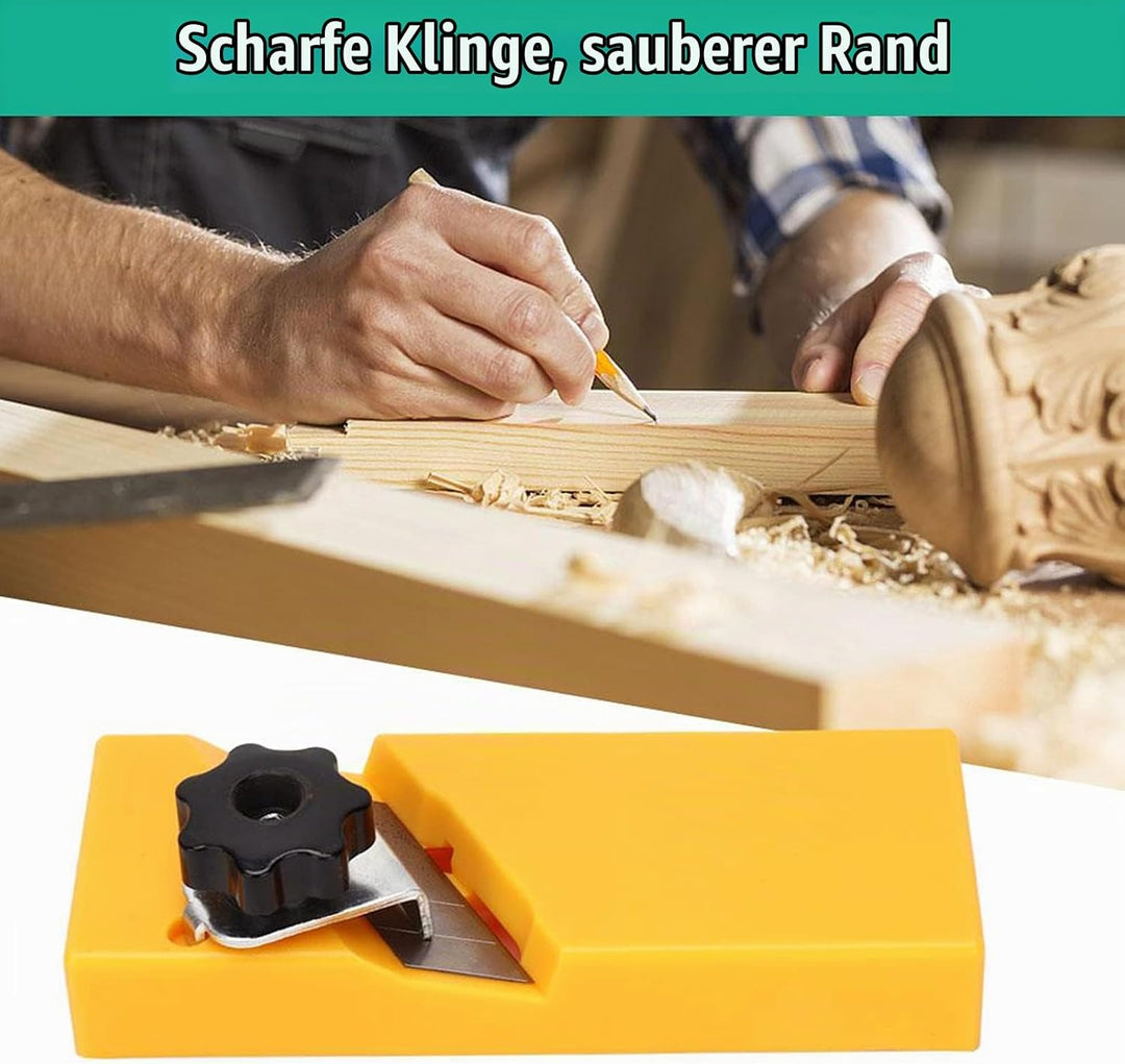 Holzhobel Kantenhobel Für Gipskarton, 45°/90° Doppelrillen Handhobel Gipskarton Fase Handhobel Zum S