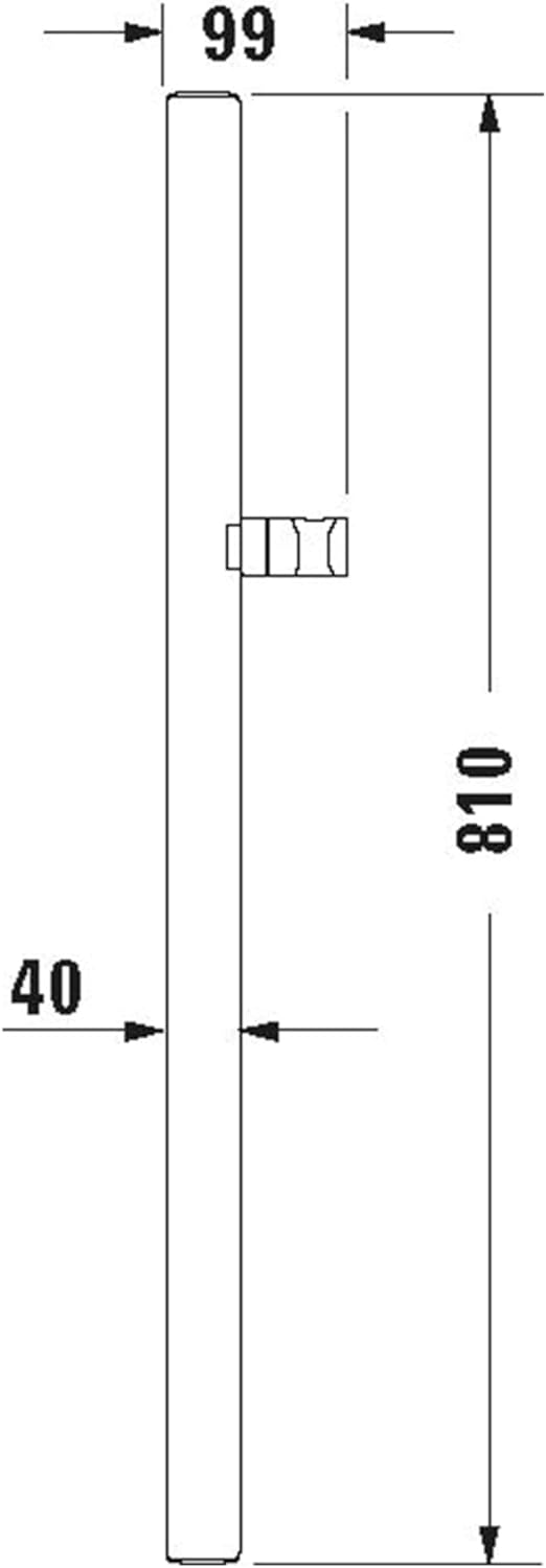 Duravit Universal Duschstange, Brausestange mit höhenverstellbarer Handbrausehalterung, variable Dus