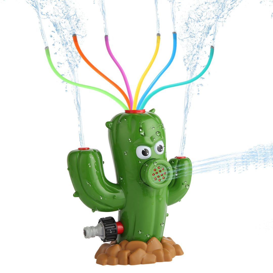 Wasserspielzeug für Kinder, Outdoor Kaktus Wassersprinkler Wasserspritz Wasserspiel Gartenspielzeug