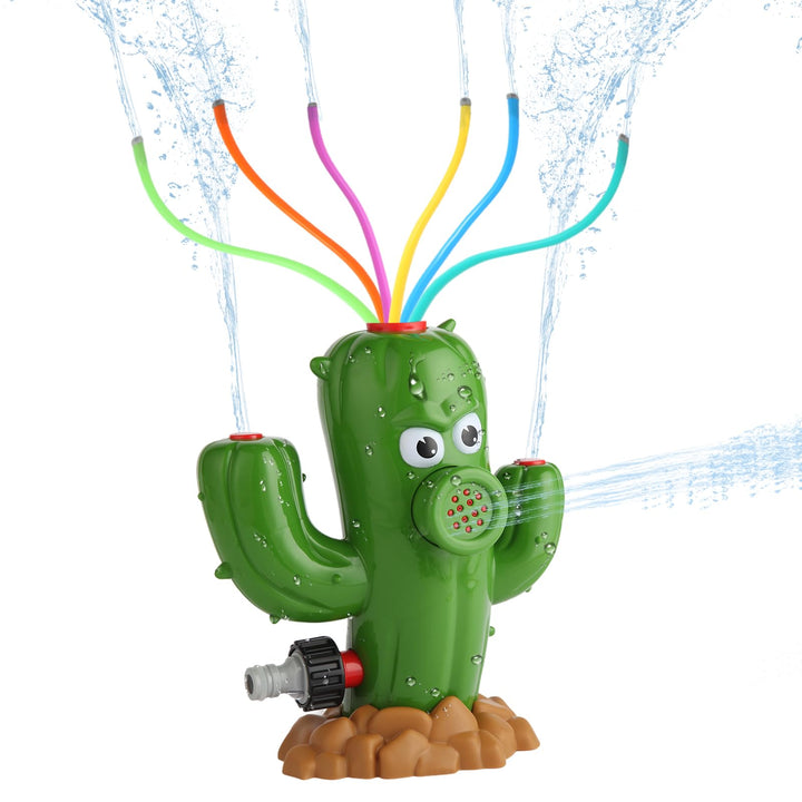 Wasserspielzeug für Kinder, Outdoor Kaktus Wassersprinkler Wasserspritz Wasserspiel Gartenspielzeug