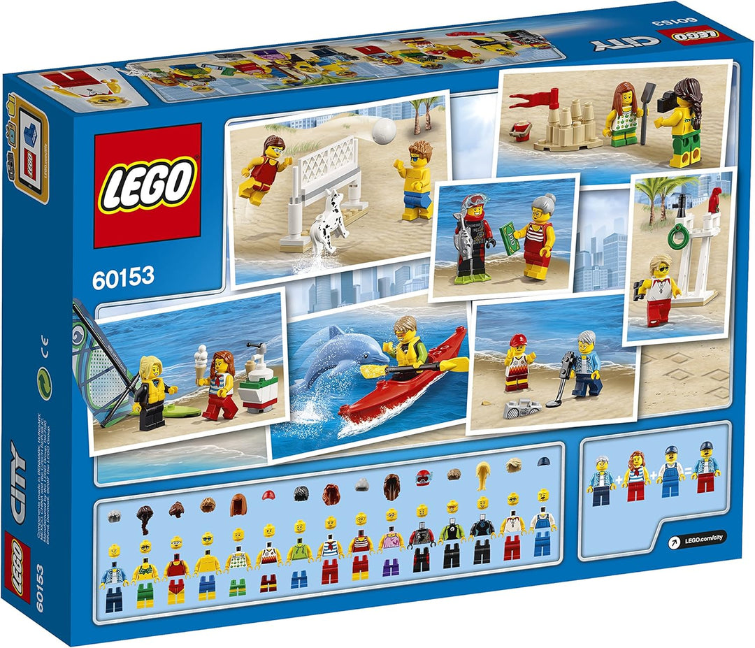 LEGO City 60153 - "Stadtbewohner – EIN Tag am Strand Konstruktionsspiel, bunt
