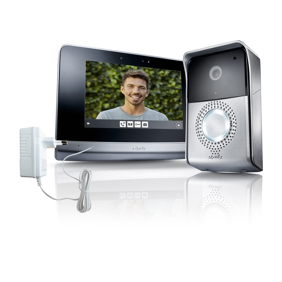 Somfy 2401446 Innenstation V500 Mit Steckernetzteil, Display für Gegensprechanlage V500 Gegensprecha