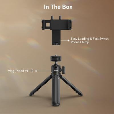 SMALLRIG VK-20 Vlogging Kit für iPhone für Kamera, Universal Video kit Handy Stativ für Samsung für